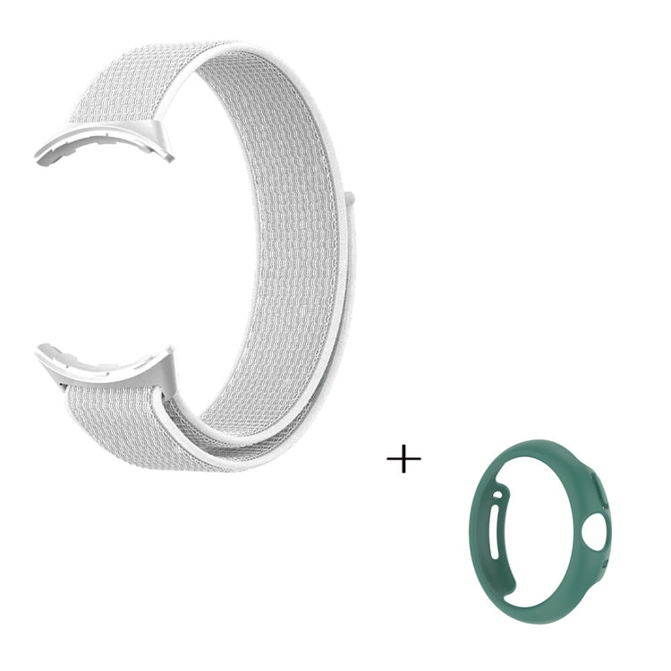 Vildt smuk Google Pixel Watch Plastik og Nylon Rem - Hvid#serie_1