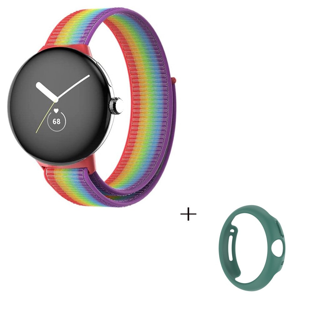 Vildt smuk Google Pixel Watch Plastik og Nylon Rem - Flerfarvet#serie_2