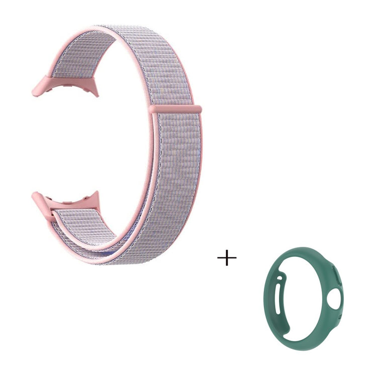 Vildt smuk Google Pixel Watch Plastik og Nylon Rem - Pink#serie_3