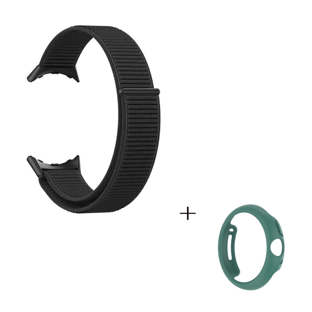 Vildt smuk Google Pixel Watch Plastik og Nylon Rem - Sort#serie_4
