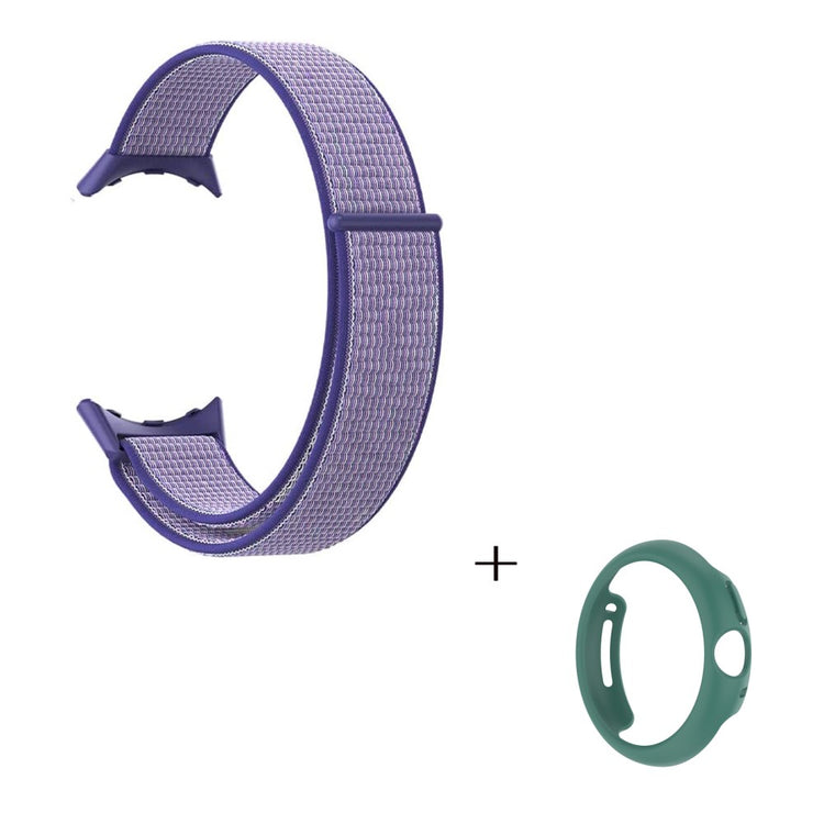 Vildt smuk Google Pixel Watch Plastik og Nylon Rem - Lilla#serie_7