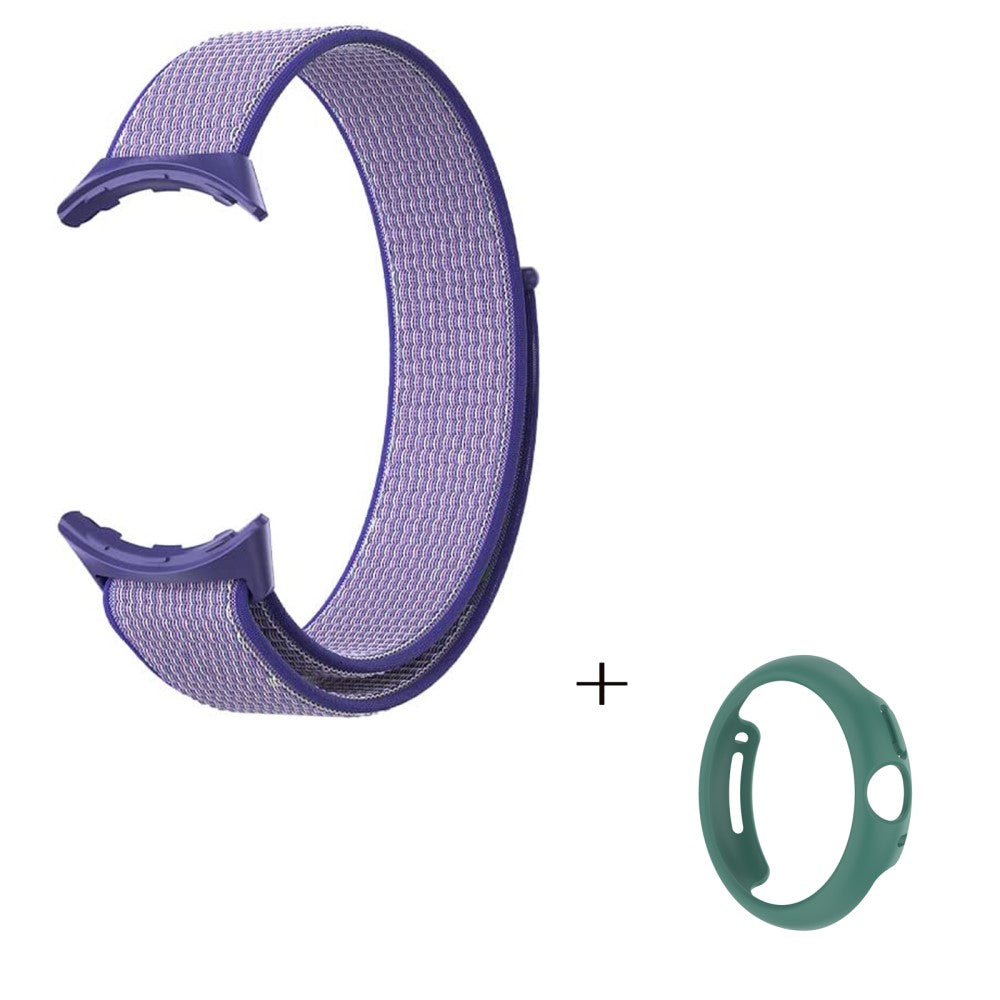Vildt smuk Google Pixel Watch Plastik og Nylon Rem - Lilla#serie_7