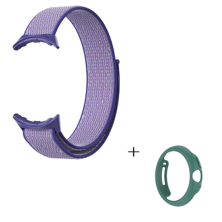 Vildt smuk Google Pixel Watch Plastik og Nylon Rem - Lilla#serie_7