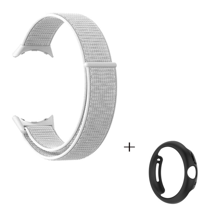 Smuk Google Pixel Watch Plastik og Nylon Rem - Hvid#serie_1