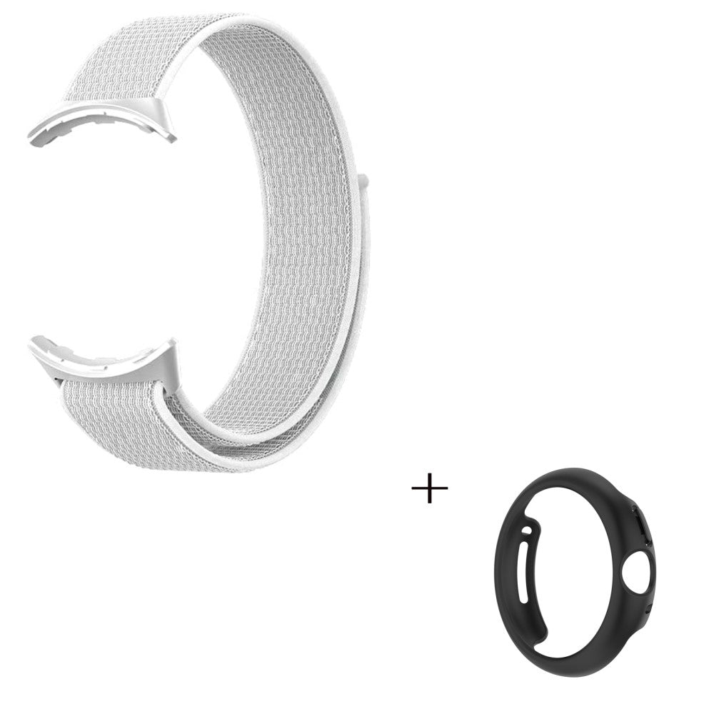 Smuk Google Pixel Watch Plastik og Nylon Rem - Hvid#serie_1