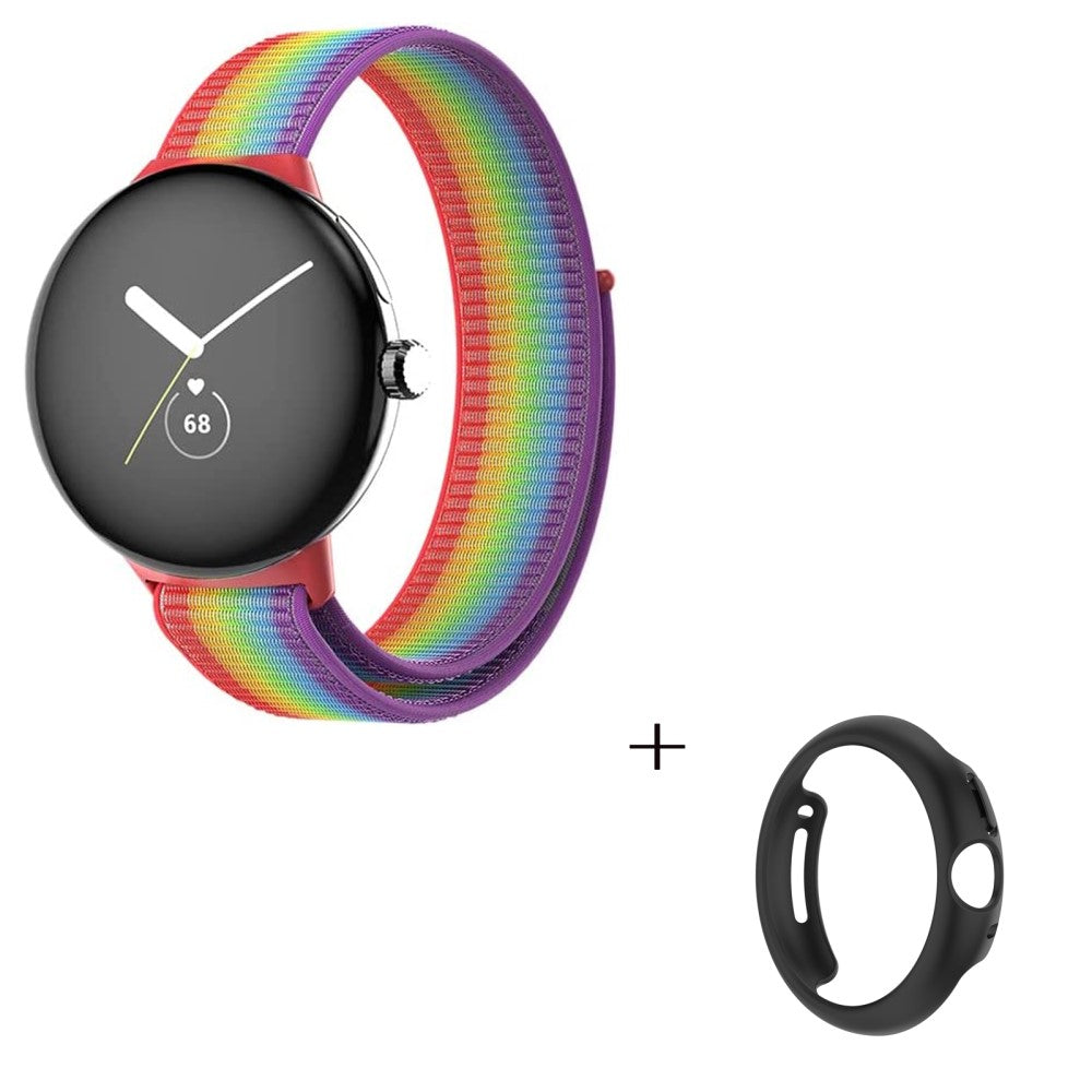 Smuk Google Pixel Watch Plastik og Nylon Rem - Flerfarvet#serie_2
