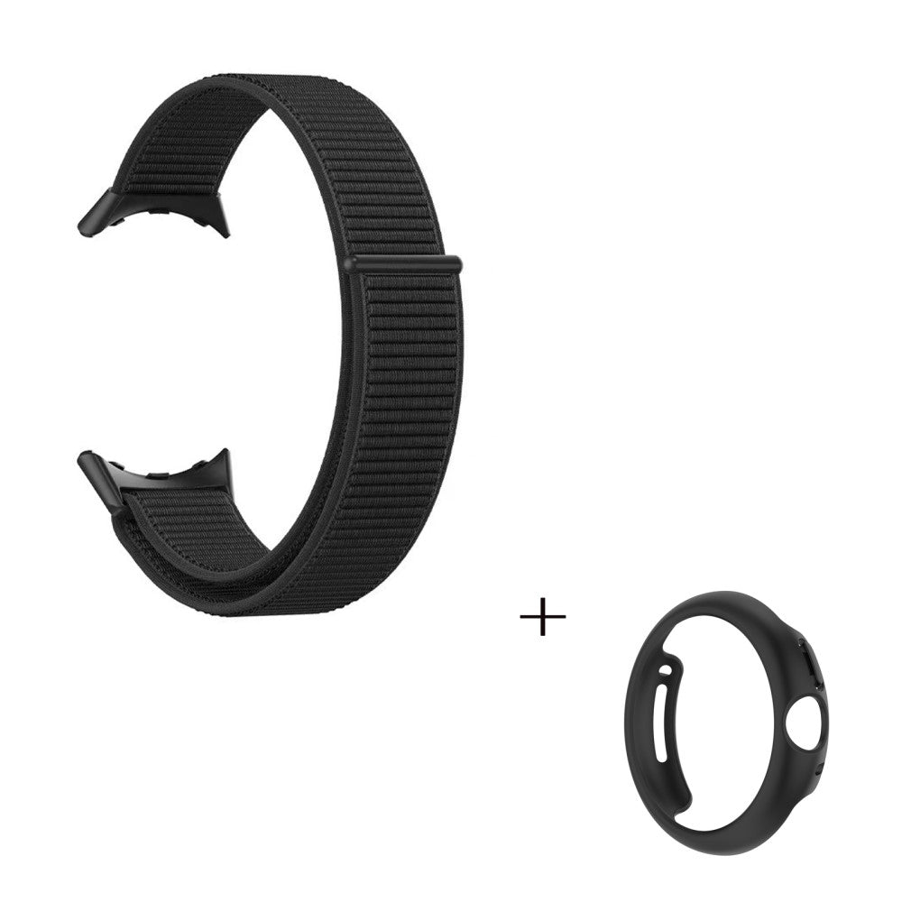 Smuk Google Pixel Watch Plastik og Nylon Rem - Sort#serie_4