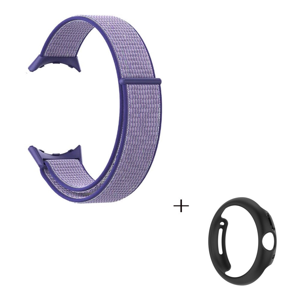 Smuk Google Pixel Watch Plastik og Nylon Rem - Lilla#serie_7