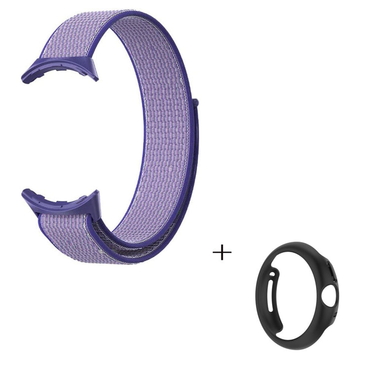 Smuk Google Pixel Watch Plastik og Nylon Rem - Lilla#serie_7