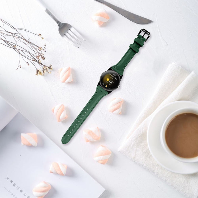 Meget fantastisk Google Pixel Watch Ægte læder Rem - Grøn#serie_12