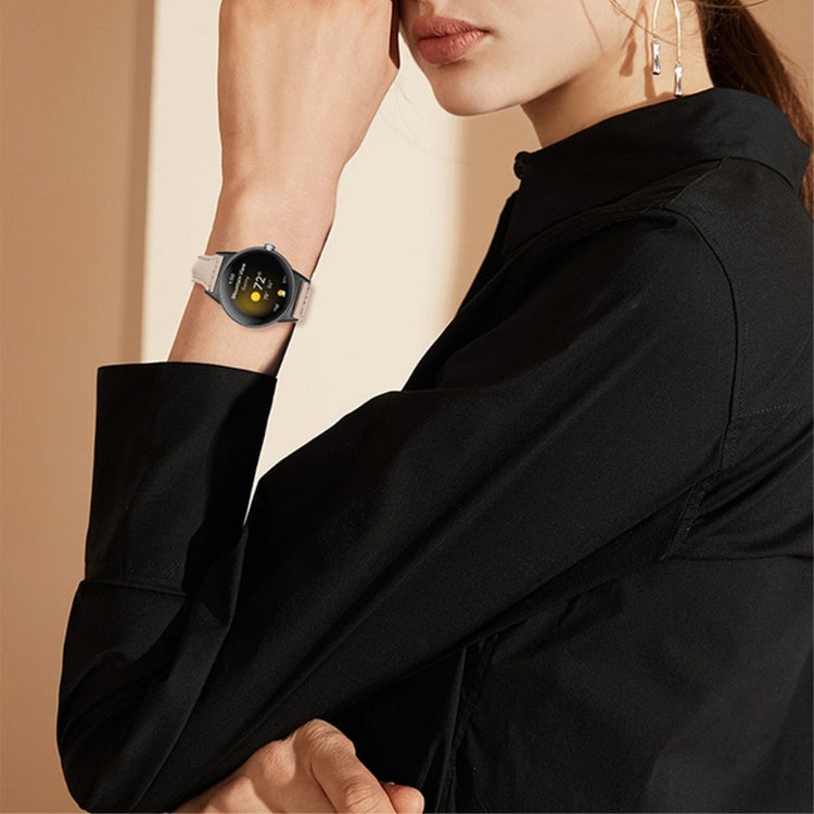 Meget fantastisk Google Pixel Watch Ægte læder Rem - Hvid#serie_14