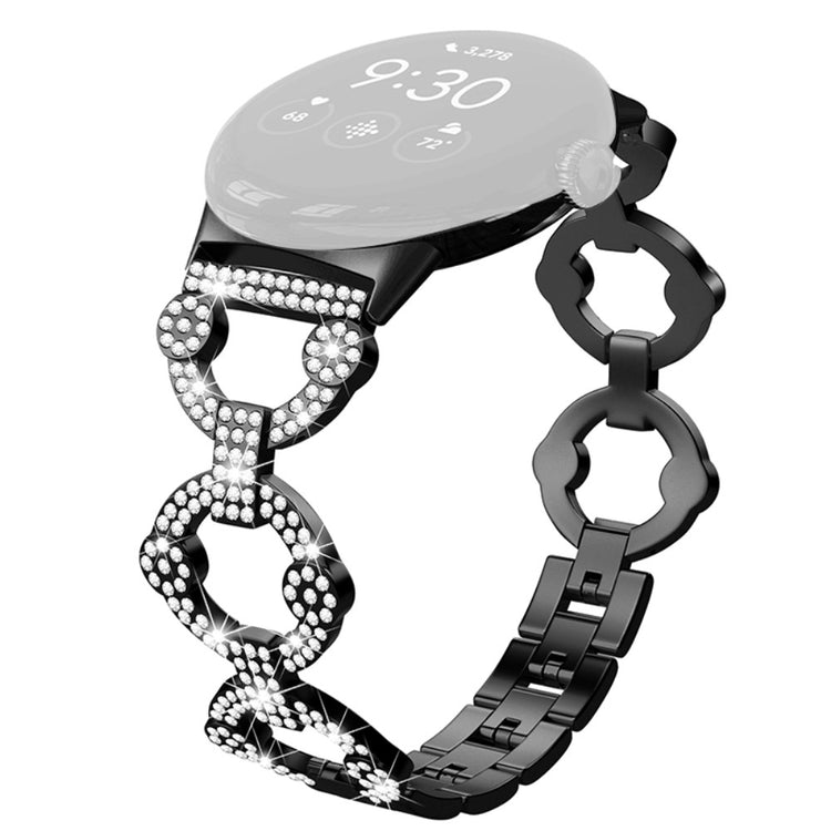 Vildt nydelig Google Pixel Watch Metal og Rhinsten Rem - Sort#serie_1
