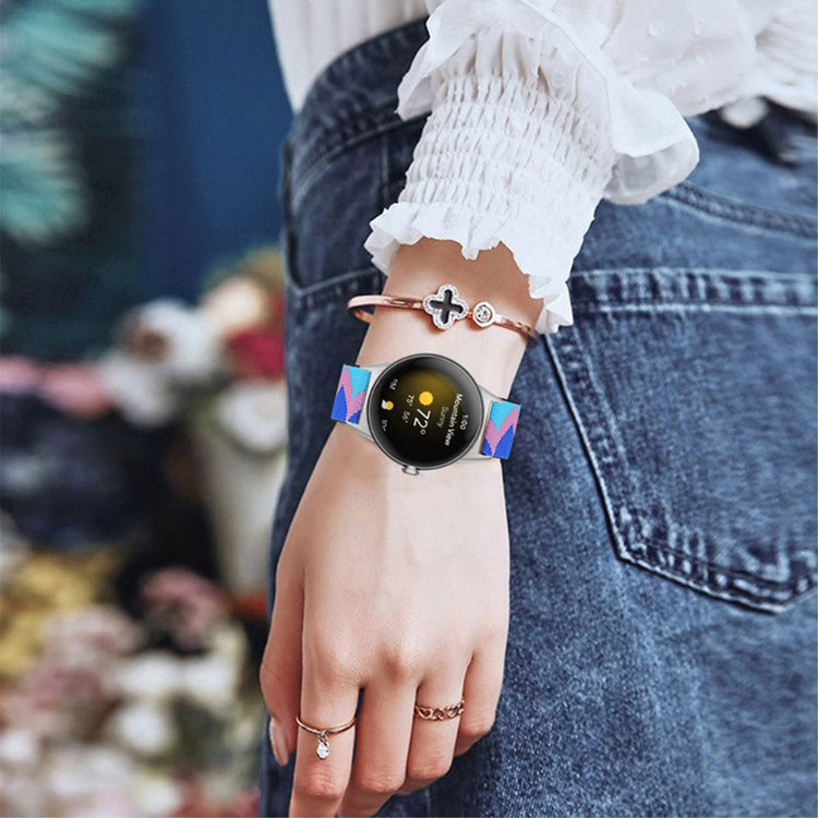 Helt vildt hårdfør Google Pixel Watch Nylon Rem - Flerfarvet#serie_1