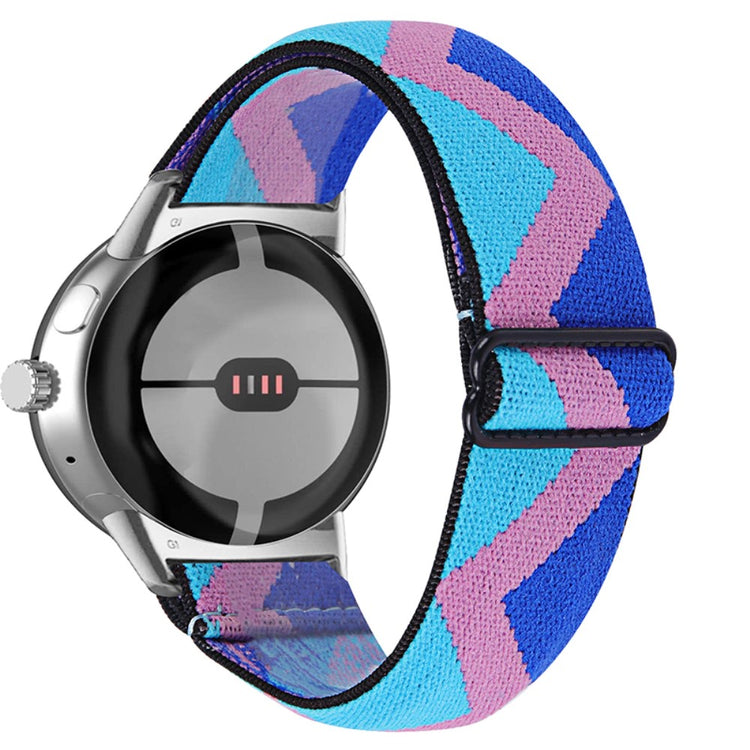 Helt vildt hårdfør Google Pixel Watch Nylon Rem - Flerfarvet#serie_1