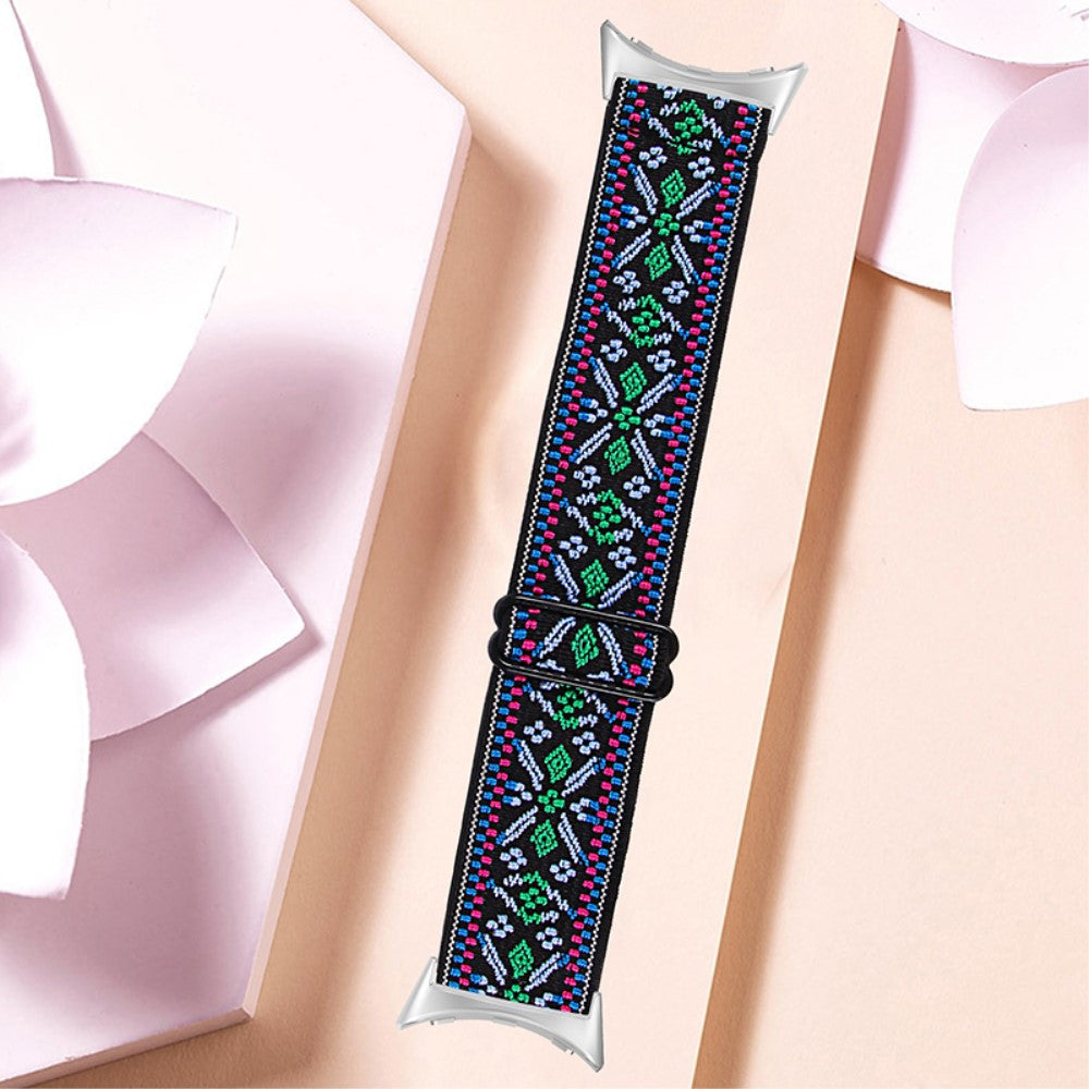 Helt vildt hårdfør Google Pixel Watch Nylon Rem - Flerfarvet#serie_10