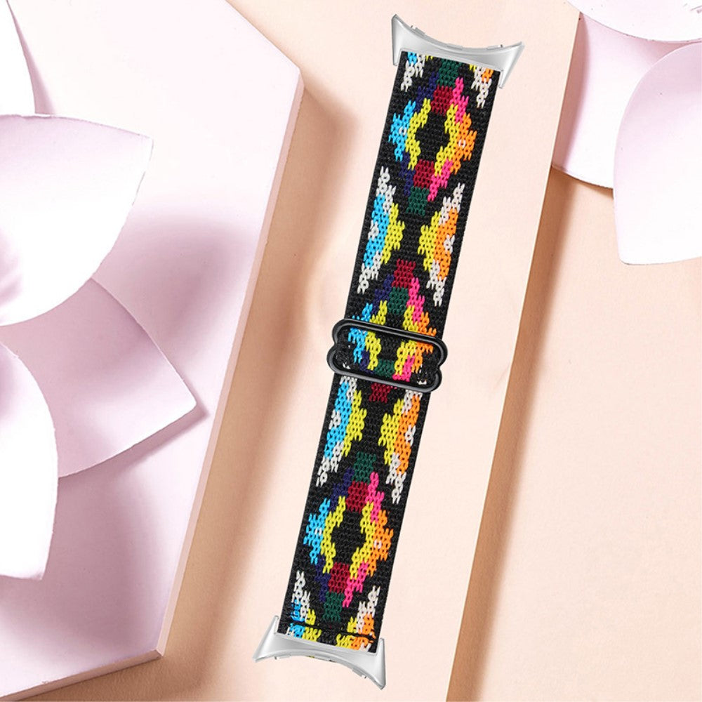 Helt vildt hårdfør Google Pixel Watch Nylon Rem - Flerfarvet#serie_12