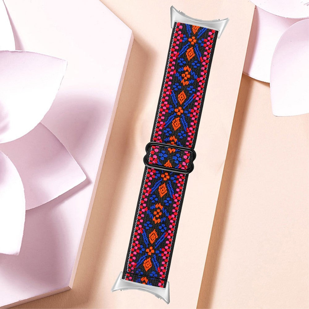 Helt vildt hårdfør Google Pixel Watch Nylon Rem - Rød#serie_13