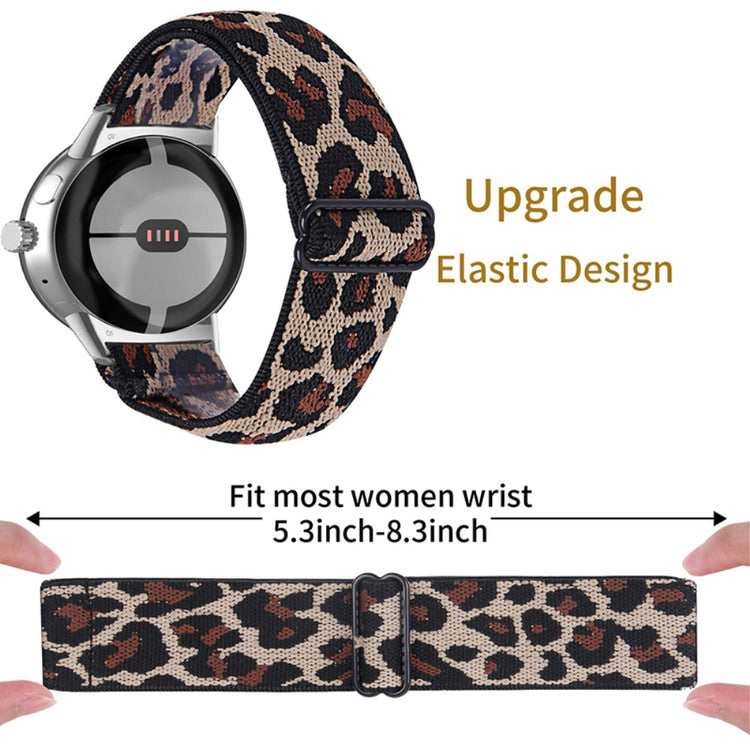 Helt vildt hårdfør Google Pixel Watch Nylon Rem - Brun#serie_2