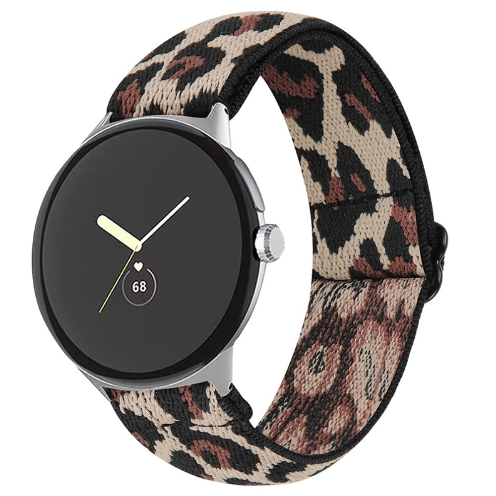 Helt vildt hårdfør Google Pixel Watch Nylon Rem - Brun#serie_2