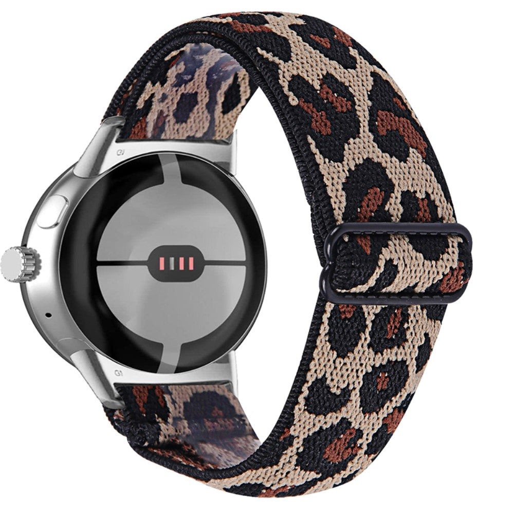 Helt vildt hårdfør Google Pixel Watch Nylon Rem - Brun#serie_2