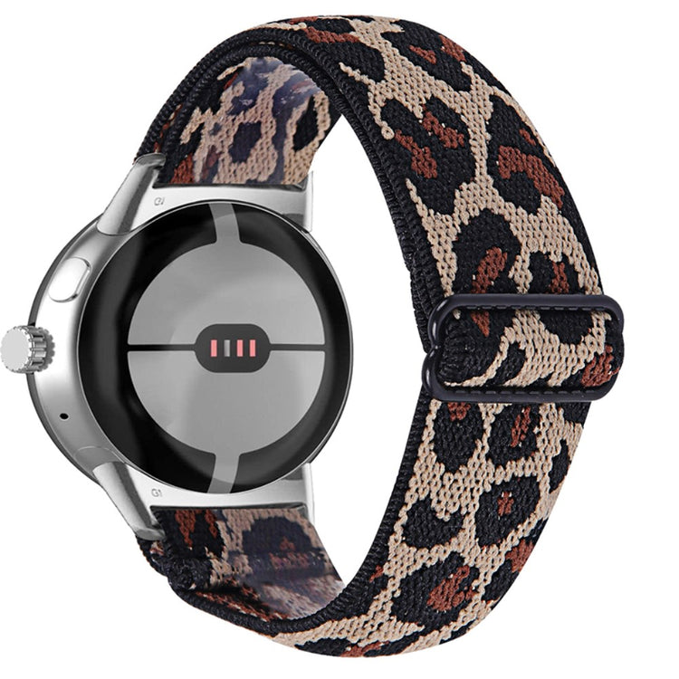 Helt vildt hårdfør Google Pixel Watch Nylon Rem - Brun#serie_2