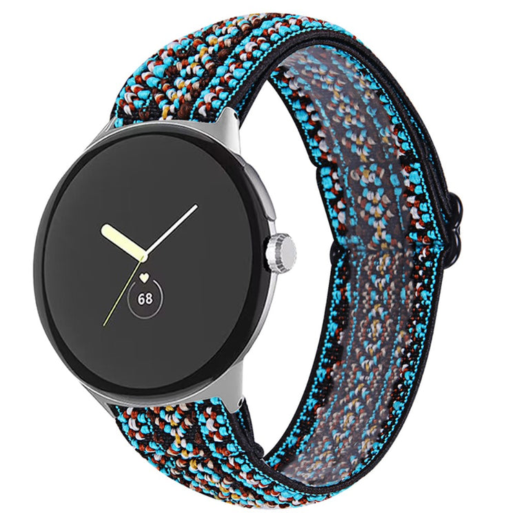 Helt vildt hårdfør Google Pixel Watch Nylon Rem - Grøn#serie_3