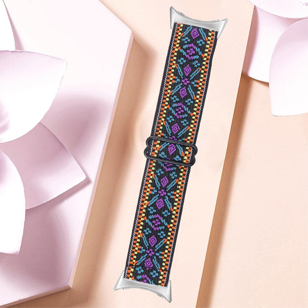 Helt vildt hårdfør Google Pixel Watch Nylon Rem - Flerfarvet#serie_4