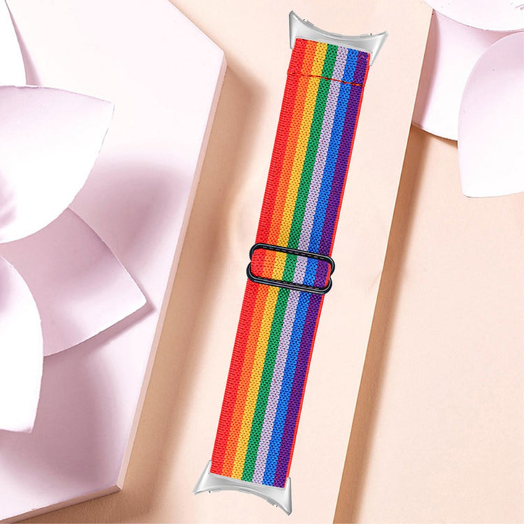 Helt vildt hårdfør Google Pixel Watch Nylon Rem - Flerfarvet#serie_5