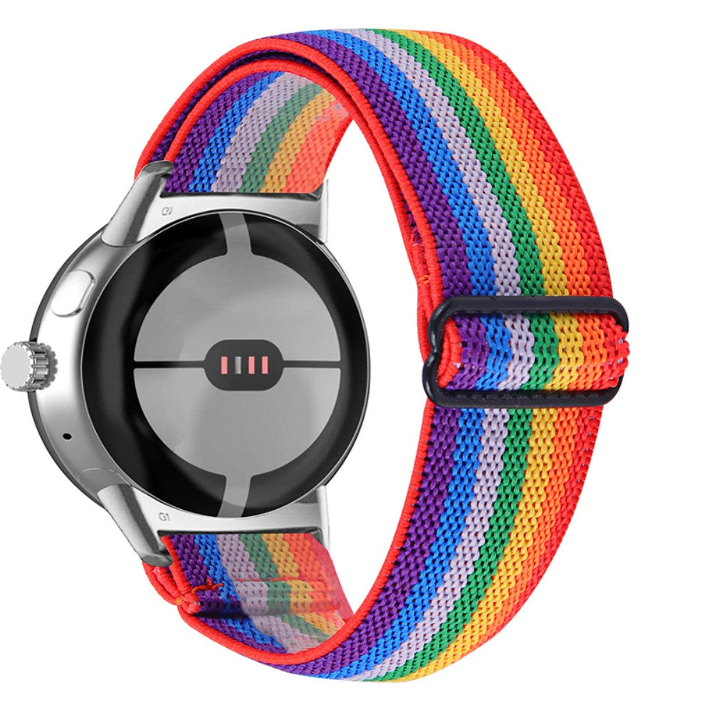 Helt vildt hårdfør Google Pixel Watch Nylon Rem - Flerfarvet#serie_5