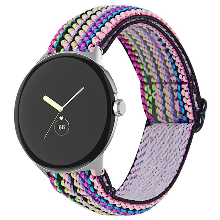 Helt vildt hårdfør Google Pixel Watch Nylon Rem - Flerfarvet#serie_6