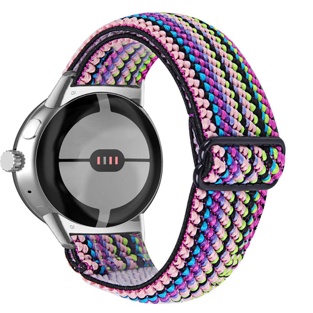Helt vildt hårdfør Google Pixel Watch Nylon Rem - Flerfarvet#serie_6