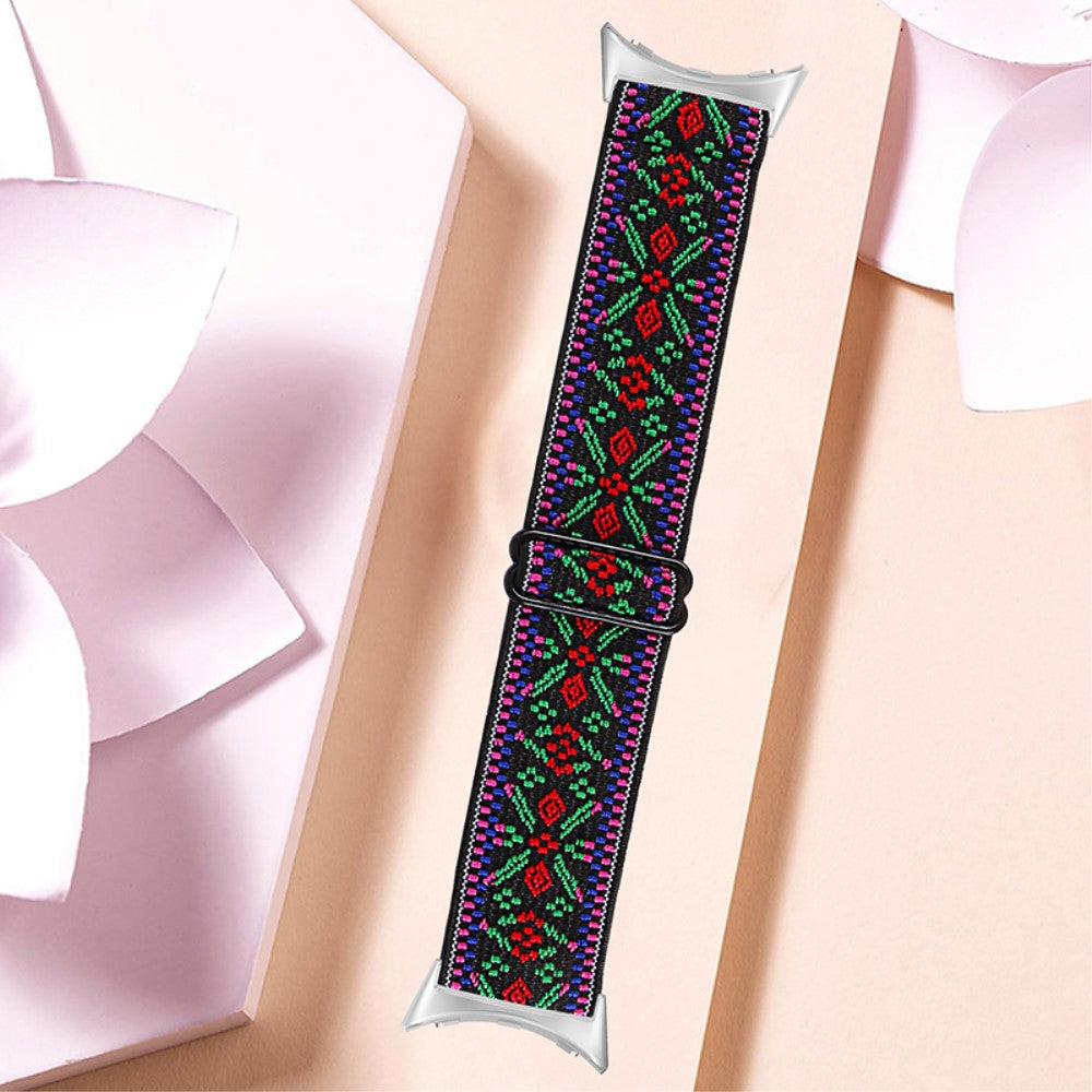 Helt vildt hårdfør Google Pixel Watch Nylon Rem - Flerfarvet#serie_9