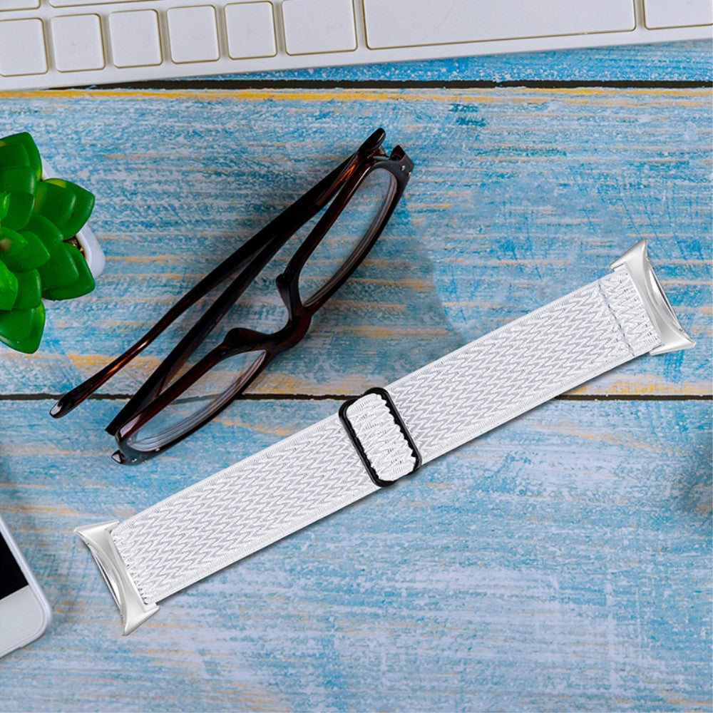 Rigtigt elegant Google Pixel Watch Nylon Rem - Hvid#serie_1