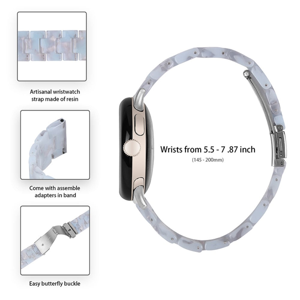 Mega skøn Google Pixel Watch Plastik Rem - Blå#serie_2