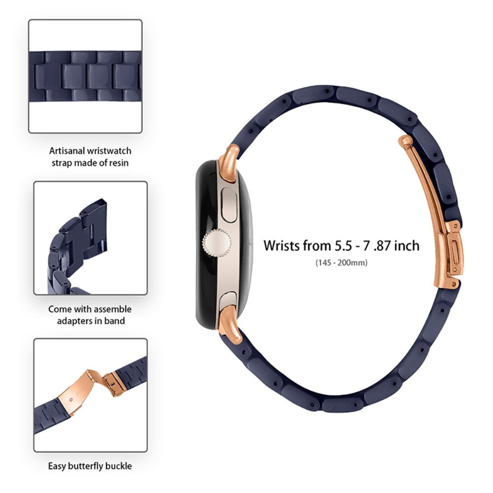 Mega skøn Google Pixel Watch Plastik Rem - Blå#serie_3
