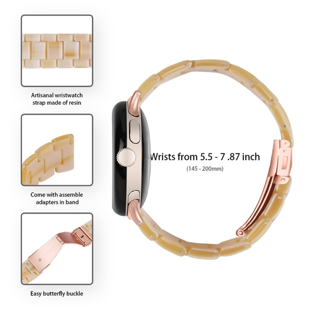 Mega skøn Google Pixel Watch Plastik Rem - Brun#serie_4