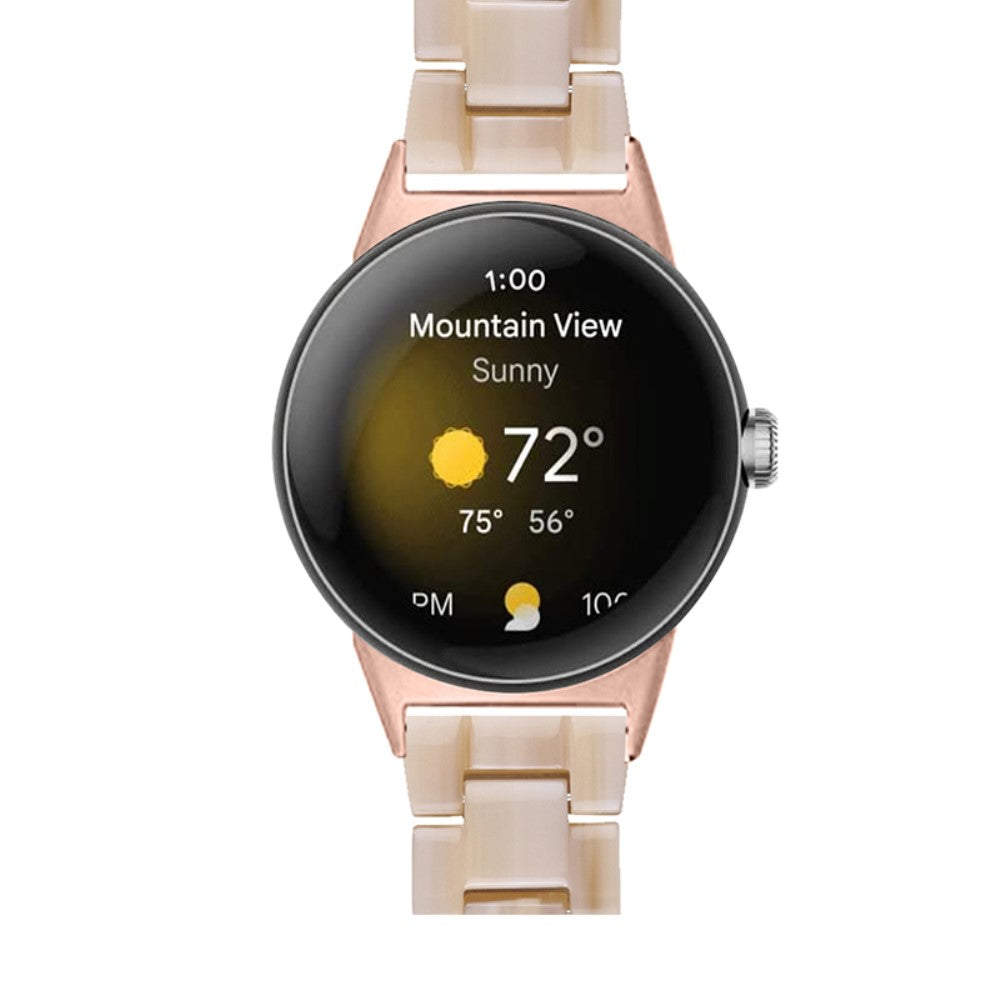 Mega skøn Google Pixel Watch Plastik Rem - Brun#serie_4