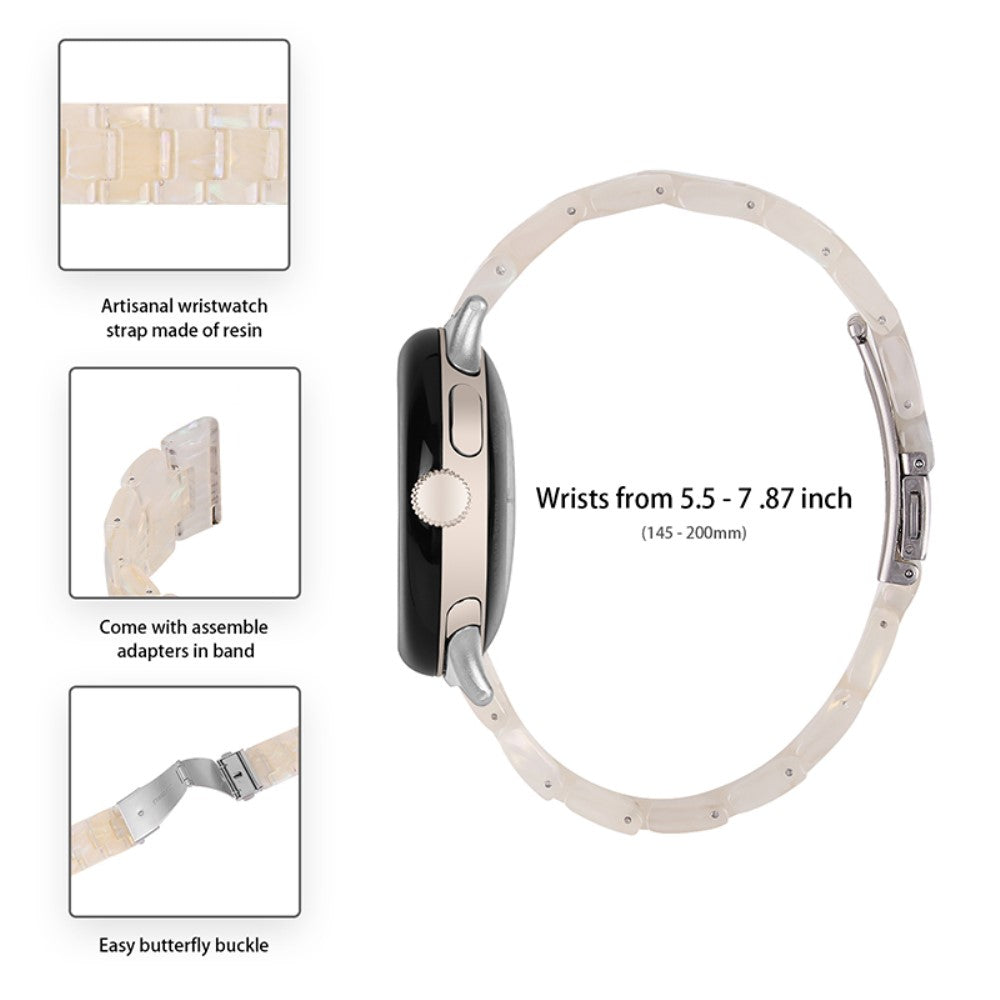Mega skøn Google Pixel Watch Plastik Rem - Hvid#serie_8