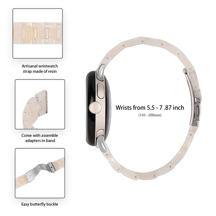 Mega skøn Google Pixel Watch Plastik Rem - Hvid#serie_8