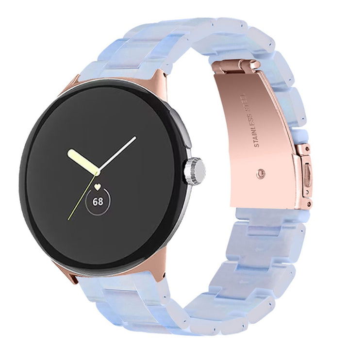 Meget nydelig Google Pixel Watch Plastik Rem - Blå#serie_12