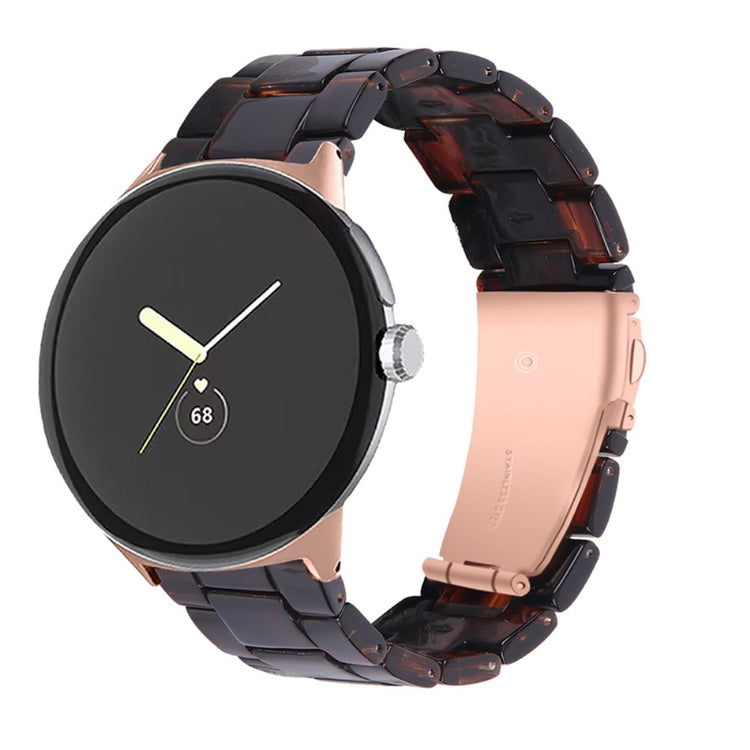 Meget nydelig Google Pixel Watch Plastik Rem - Brun#serie_18