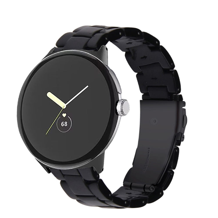 Super pænt Google Pixel Watch Plastik Rem - Sort#serie_18