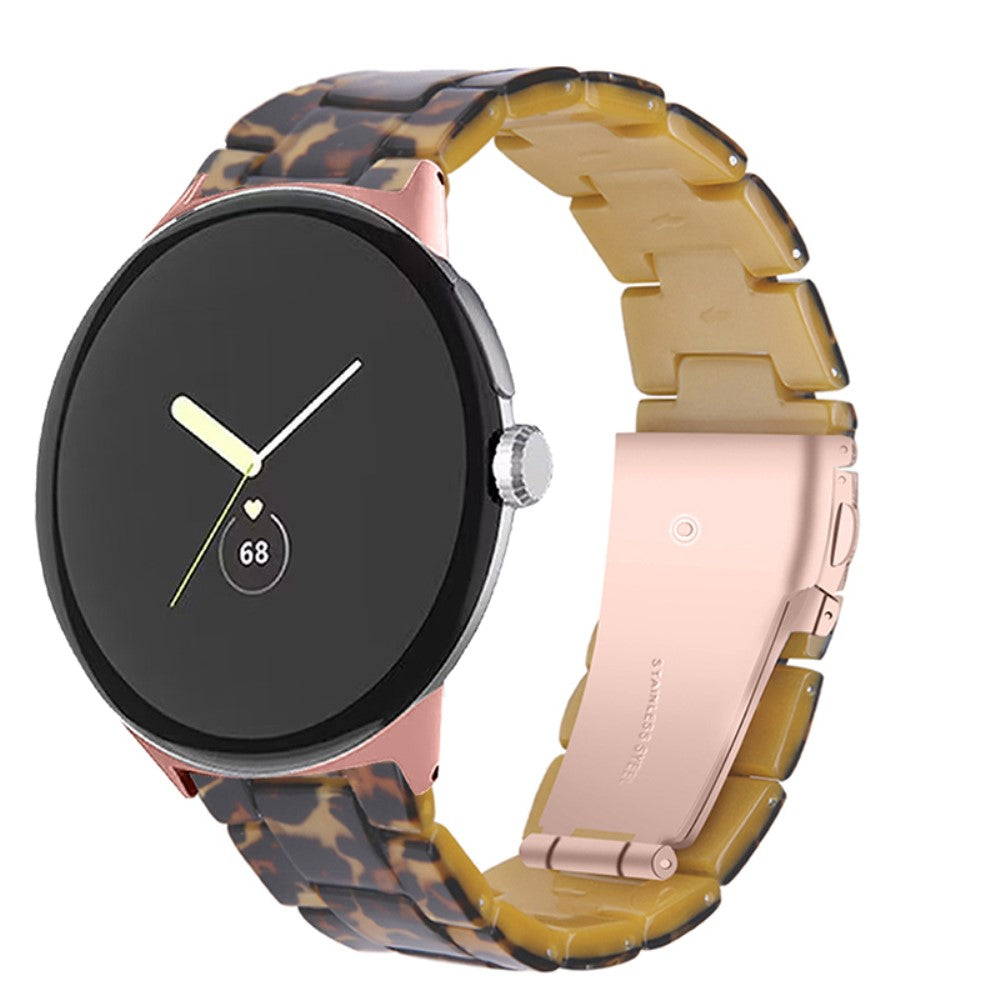 Super pænt Google Pixel Watch Plastik Rem - Brun#serie_2