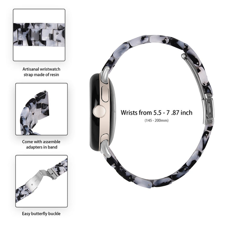 Super pænt Google Pixel Watch Plastik Rem - Sort#serie_20