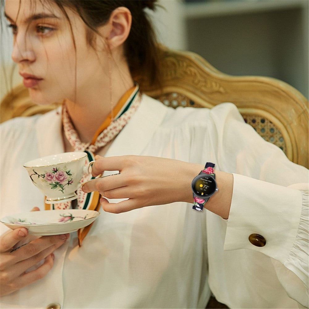 Rigtigt smuk Google Pixel Watch Ægte læder Rem - Rød#serie_1