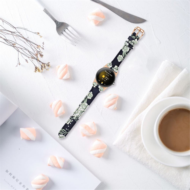 Meget fint Google Pixel Watch Ægte læder Rem - Grøn#serie_2