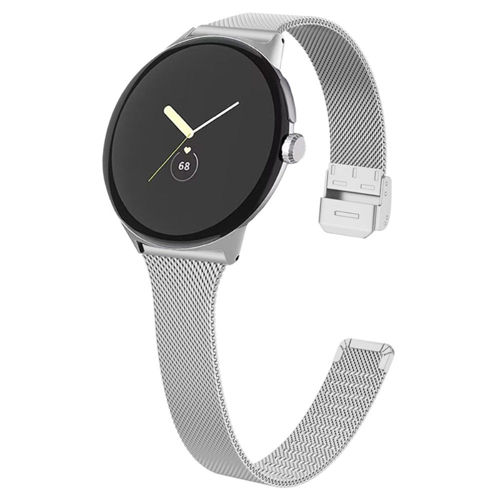 Meget flot Google Pixel Watch Metal Rem - Sølv#serie_057
