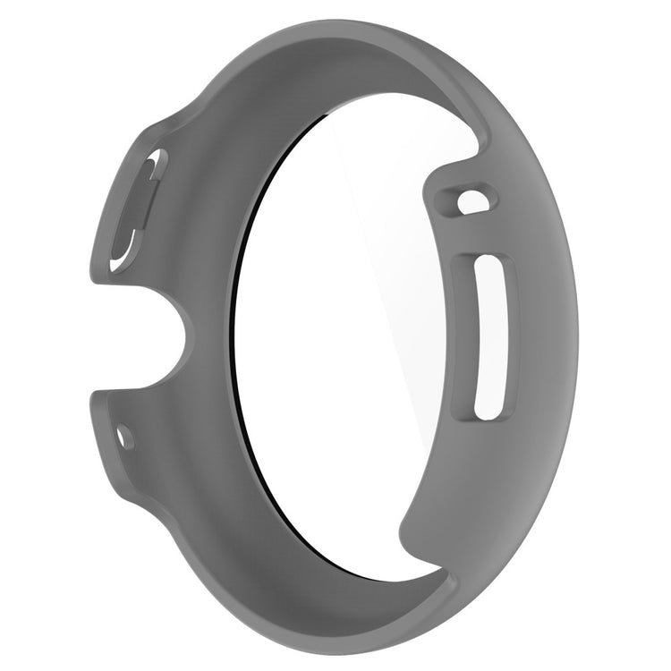 Super Flot Google Pixel Watch Cover med Skærmbeskytter i Plastik og Hærdet Glas - Sølv#serie_2