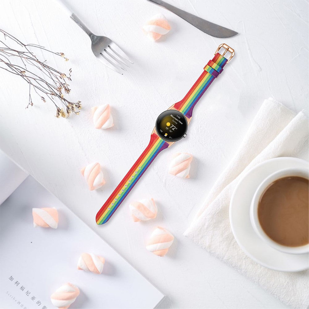 Meget fint Google Pixel Watch Ægte læder Rem - Flerfarvet#serie_2