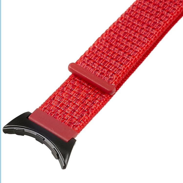 Alle tiders Google Pixel Watch Nylon Rem - Rød#serie_7